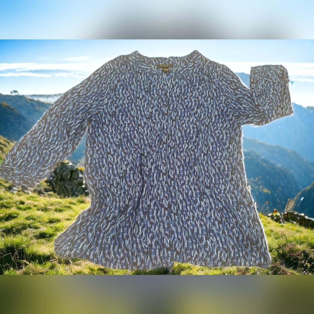 Grace ocean blue blouse women M